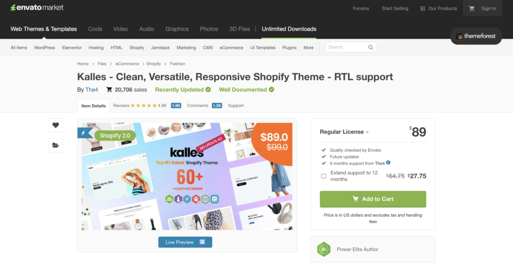 Kalles Shopify Theme