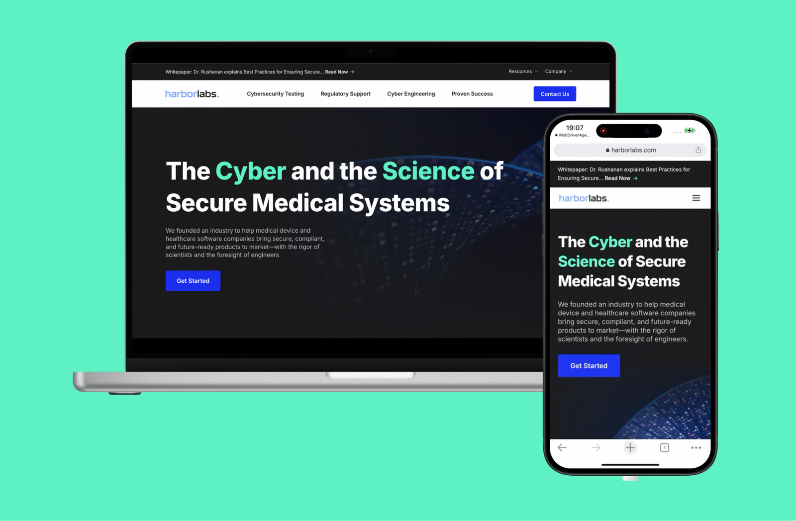 Harbour Labs Cyber Security Website Portfolio