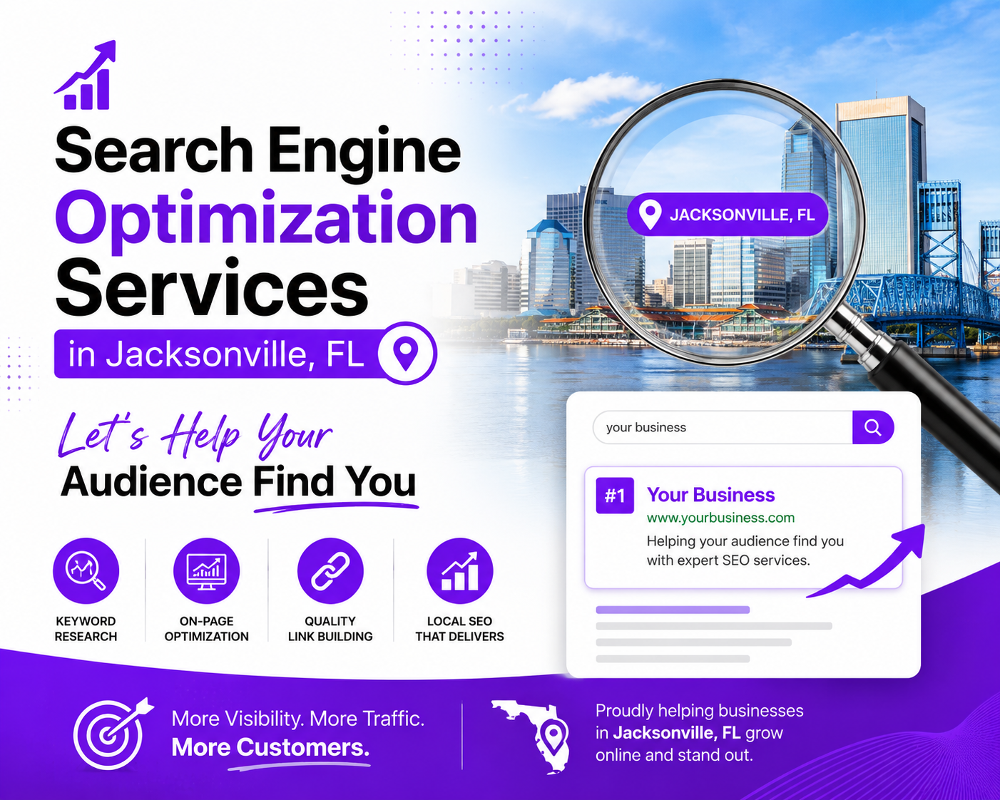 Search Engine Optimization Services in Jacksonville, FL<br />
Let's Help YourAudience Find You