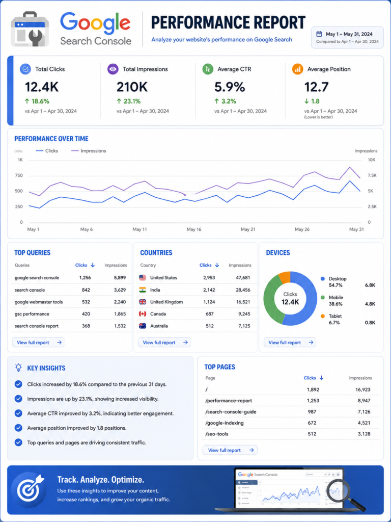 How to Analyze Your Google Search Console Performance Report Effectively 2 Google Search Console Performance Report